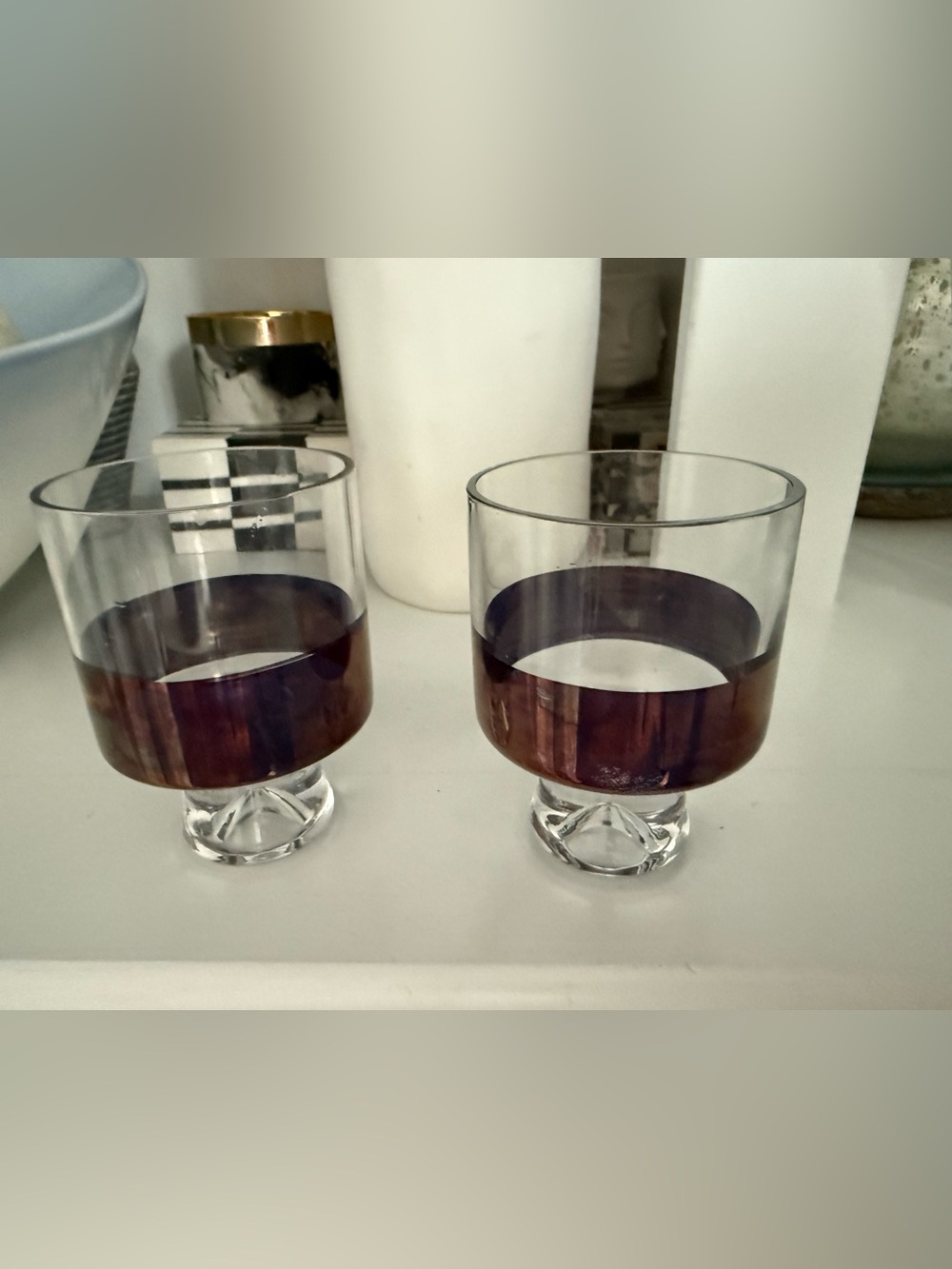 Pair of Tom Dixon Low Ball Glasses